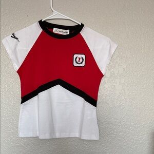 The Laundry Room Red and White Women's Top